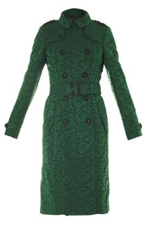 Burberry Prorsum Lace Fishtail Trench Coat - Lyst