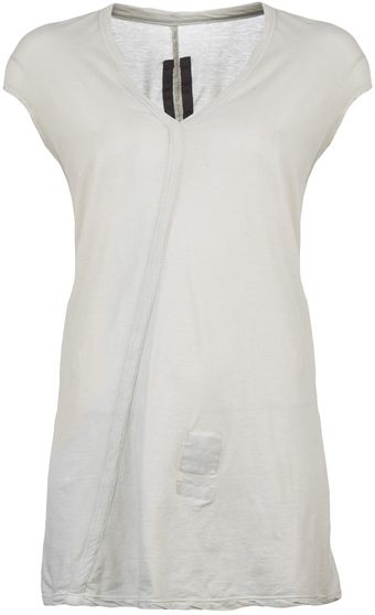 DRKSHDW by Rick Owens Vneck Top - Lyst