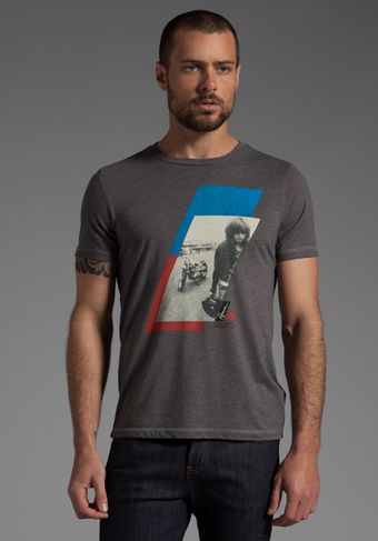 Howe Slanted Tee in Grey Heather - Lyst