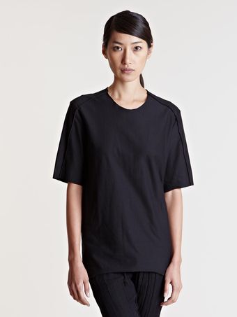 Individual Sentiments Seam Detail Tshirt - Lyst