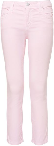 L'Agence Pink Cropped Jeans - Lyst