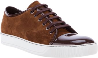 Lanvin Lace Up Platform Trainer - Lyst