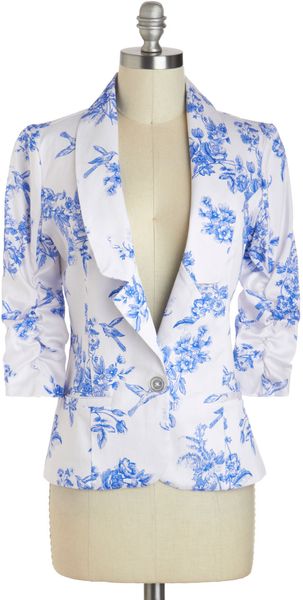 ModCloth Toile Time Favorite Blazer - Lyst