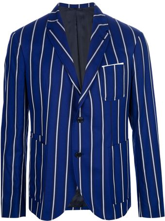 Neil Barrett Striped Slim Blazer - Lyst