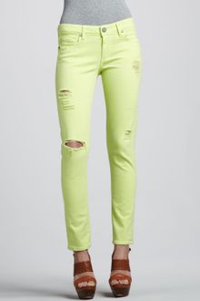 Paige Skyline Ankle Peg Jeans - Lyst