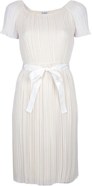 Philosophy di Alberta Ferretti Pleated Knee Length Dress - Lyst