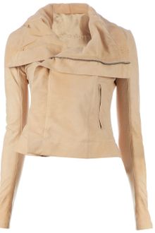 Rick Owens Leather Jacket - Lyst