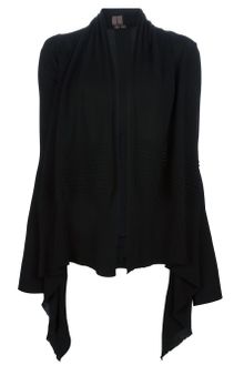 Rick Owens Rib Knit Cardigan - Lyst