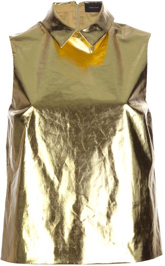 Simone Rocha Sleeveless Metallic Top - Lyst