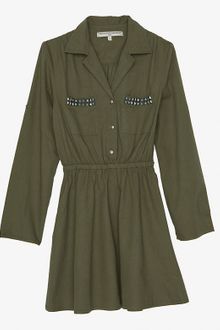 What Goes Around Comes Around Studded Military Shirt Dress - Lyst