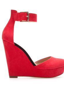 Zara Wedge Heel Vamp Shoe - Lyst