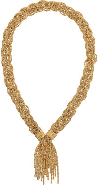 Aurelie Bidermann Gold Miki Short Necklace - Lyst