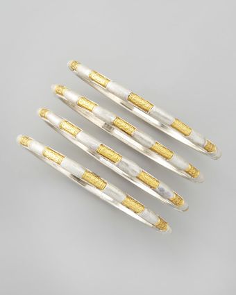 Chamak By Priya Kakkar Set Of 4 Tribal Bead Bangles - Lyst