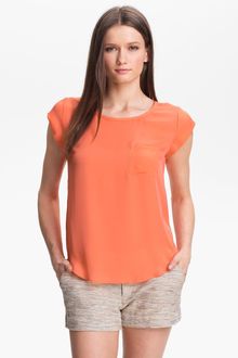 Joie Rancher Silk Pocket Top - Lyst
