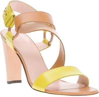 Stuart Weitzman Yelp Bicolour Sandal - Lyst