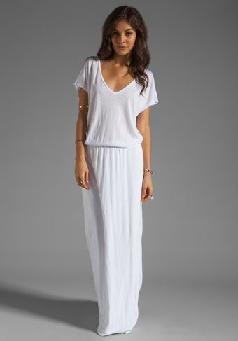 Velvet Lizia Luxe Slub Maxi Dress - Lyst