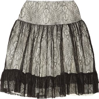 Alice By Temperley Pirouette Lace and Chiffon Skirt - Lyst