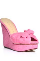 Charlotte Olympia Jayne Towelling Wedges