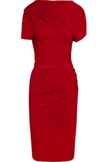 Giambattista Valli Asymmetric Ruched Crepejersey Dress - Lyst