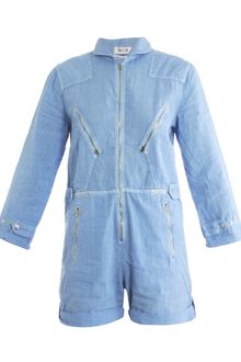 MiH Jeans Chambray Jumpsuit - Lyst