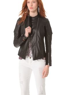Surface To Air Folded Leather Jacket - Lyst