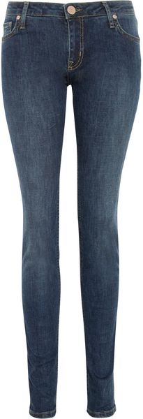 Victoria Beckham Super Skinny Midrise Jeans - Lyst