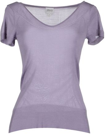 Armani Short Sleeve Jumper - Lyst