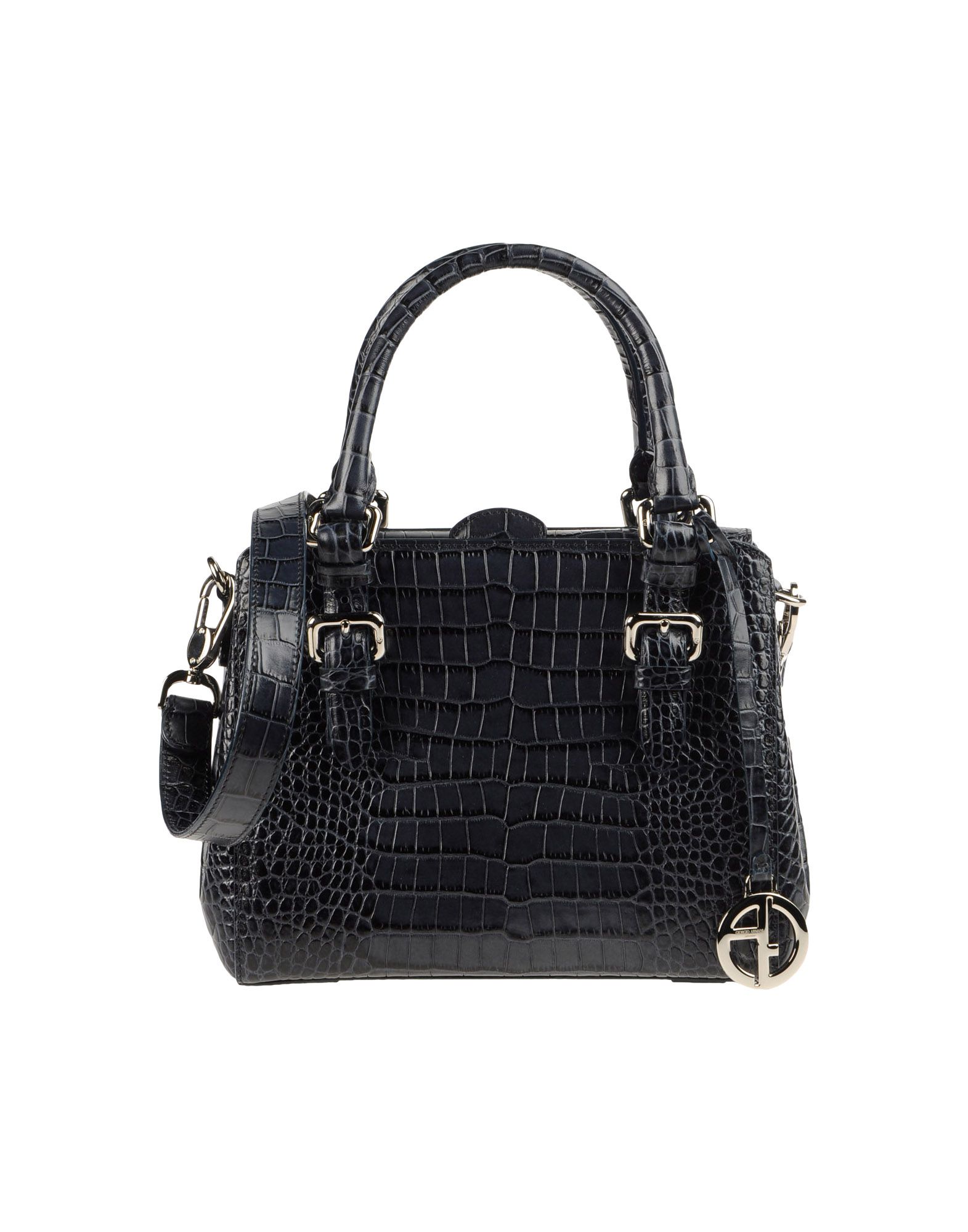 Armani Medium Leather Bags in Blue (slate blue) Lyst