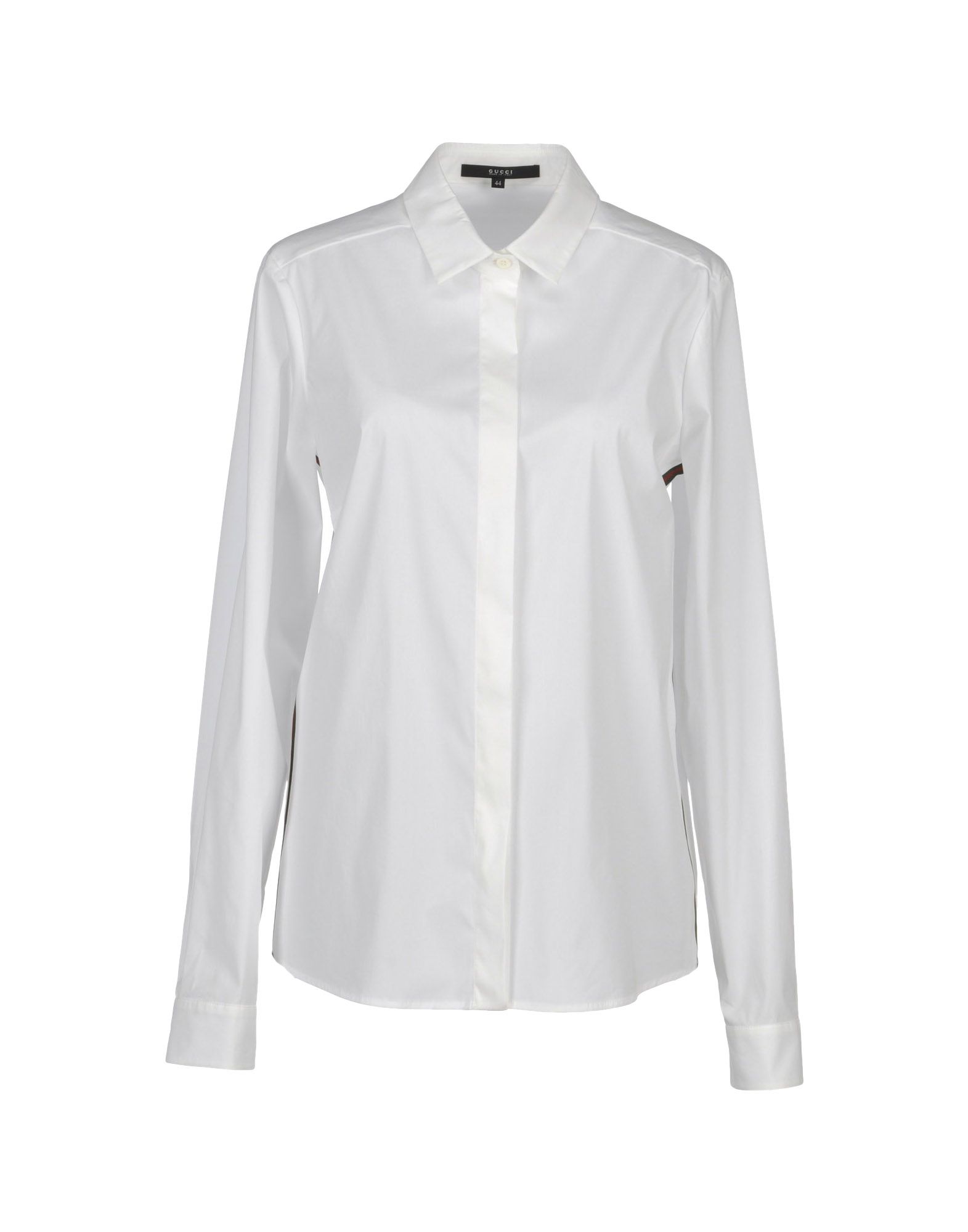 Gucci Long Sleeve Shirts in White | Lyst