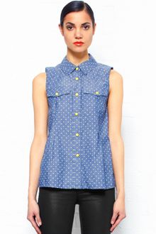 Marc By Marc Jacobs Dotty Chambray Shirt - Lyst