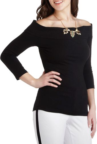 ModCloth Cafe Parfait Top in Noir - Lyst