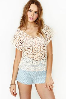 Nasty Gal Love Fest Crochet Top - Lyst