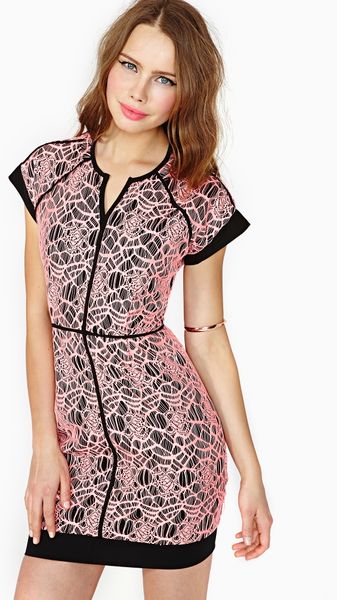 Nasty Gal Midnight Neon Dress - Lyst