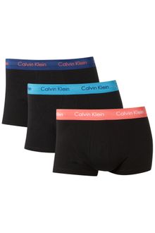 Calvin Klein 3 Pack Contrast Waistband Underwear Trunk - Lyst