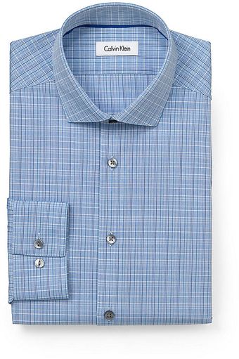 Calvin Klein Check Dress Shirt - Lyst