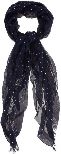 Oasis Metallic Spot Scarf - Lyst