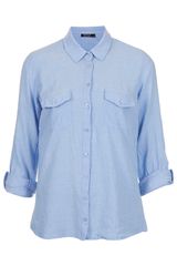 Topshop Casual Chambray Shirt