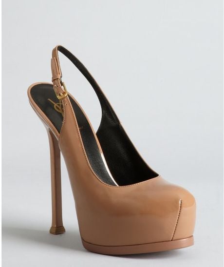 nude platform slingbacks