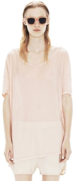 Acne Above Tencel Pink - Lyst