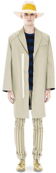 Acne De Niro Coat Dark Beige - Lyst