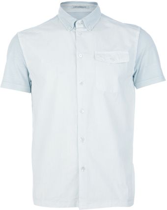 C P Company Short Sleeeved Shirt - Lyst