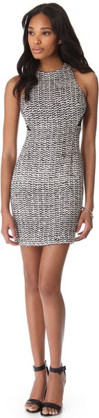 Charlotte Ronson Sheath Dress with Sheer Panels - Lyst