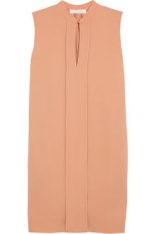 Chloé Pleated Crepe Dress - Lyst