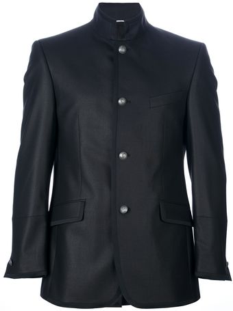 Lagerfeld Stand Up Collar Jacket - Lyst