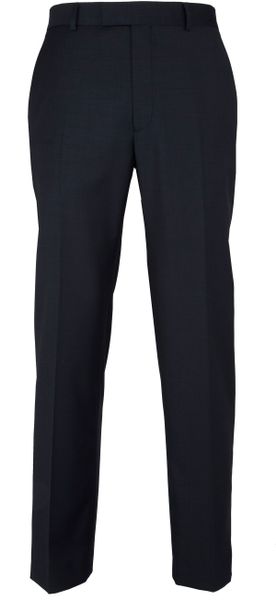 Paul Costelloe Carlingford Navy Plain Trousers - Lyst