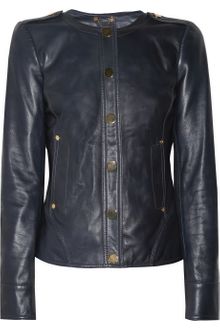 Tory Burch Alexander Leather Jacket - Lyst