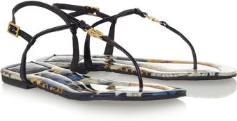 Tory Burch Emmy Patent Leather Sandals - Lyst