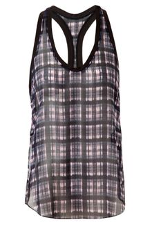 3.1 Phillip Lim Check Printed Silk Tank - Lyst