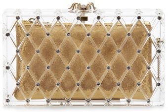 Charlotte Olympia Pandora Crystal Box Clutch - Lyst