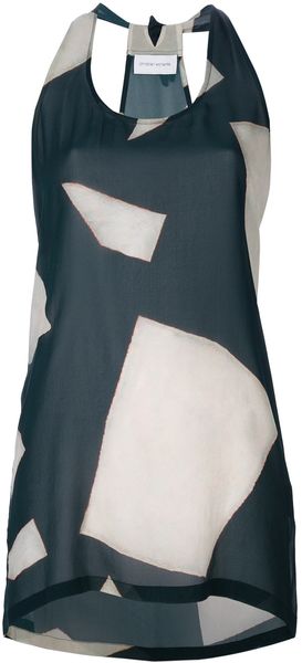 Christian Wijnants Geometric Print Vest Top - Lyst